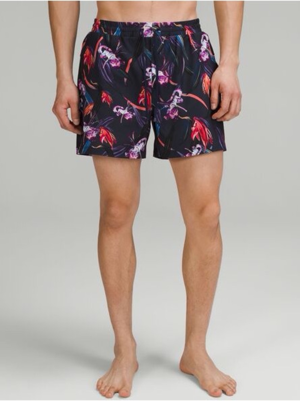 Lululemon Men’s Floral Lined Swim Shorts 5” Size M